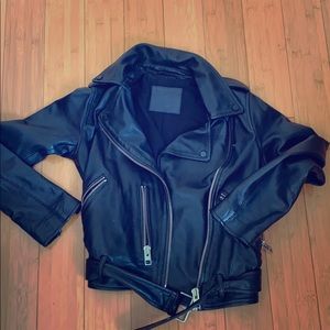 All saints classic leather jacket
